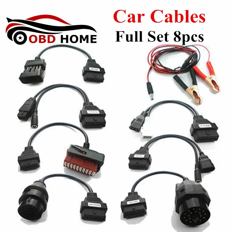 

Auto Adapter Cars Cables Full Set 8pcs For Pro 8pcs Car Cables Diagnostic Interface Tool 8 Car Cable