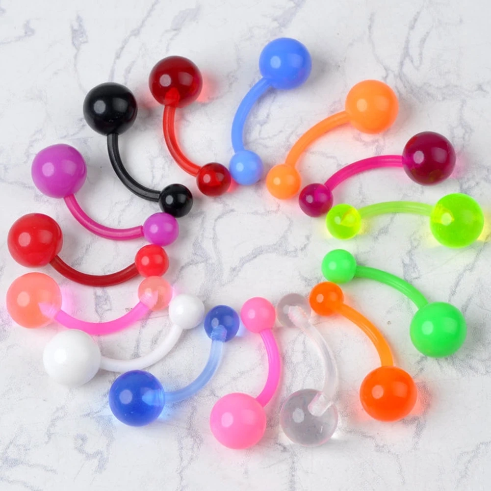 Popular Acrylic 14g Buy Cheap Acrylic 14g Lots From China Acrylic focus for Amazing acrylic body jewelry you should have