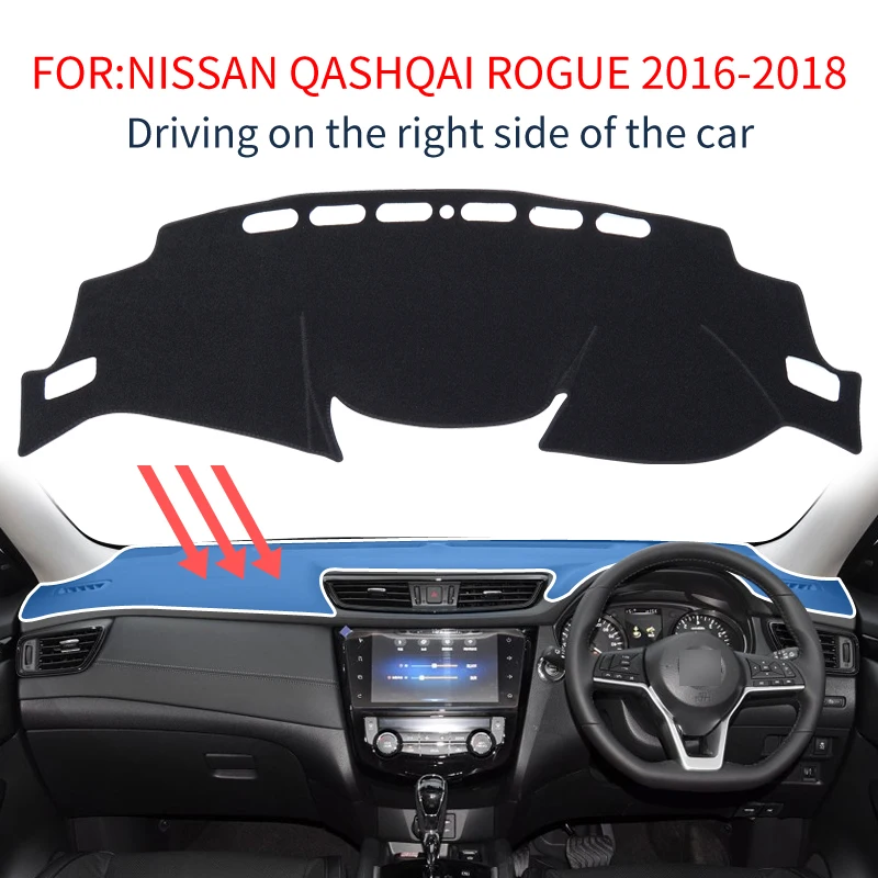 Smabee коврик для приборной панели Nissan Qashqai J11~ ROGUE 2nd черный коврик для приборной панели автомобиля автомобильные аксессуары для интерьера