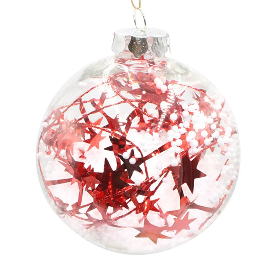 

New 5Colors Christmas Ball 10CM 1pc Christmas Tree Hanging Pendant Decoration Home Xmas Hanging Ornament Balls Best Gift 30