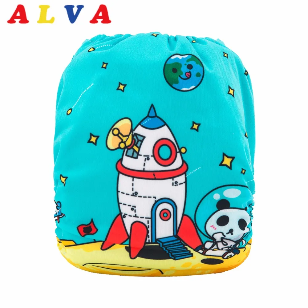 

New! Alvababy Cloth Diaper Pocket Position Digital Diapers Baby Waterproof PUL with Microfiber Insert