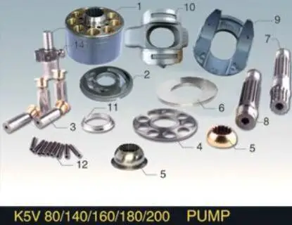

KAWASAKI K5V80 hydraulic pump spare parts for Replacement