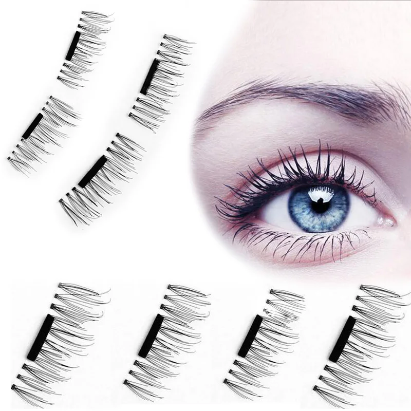 4 Pcs/Pairs Magnetic Eyelashes Extension Eye Beauty Makeup
