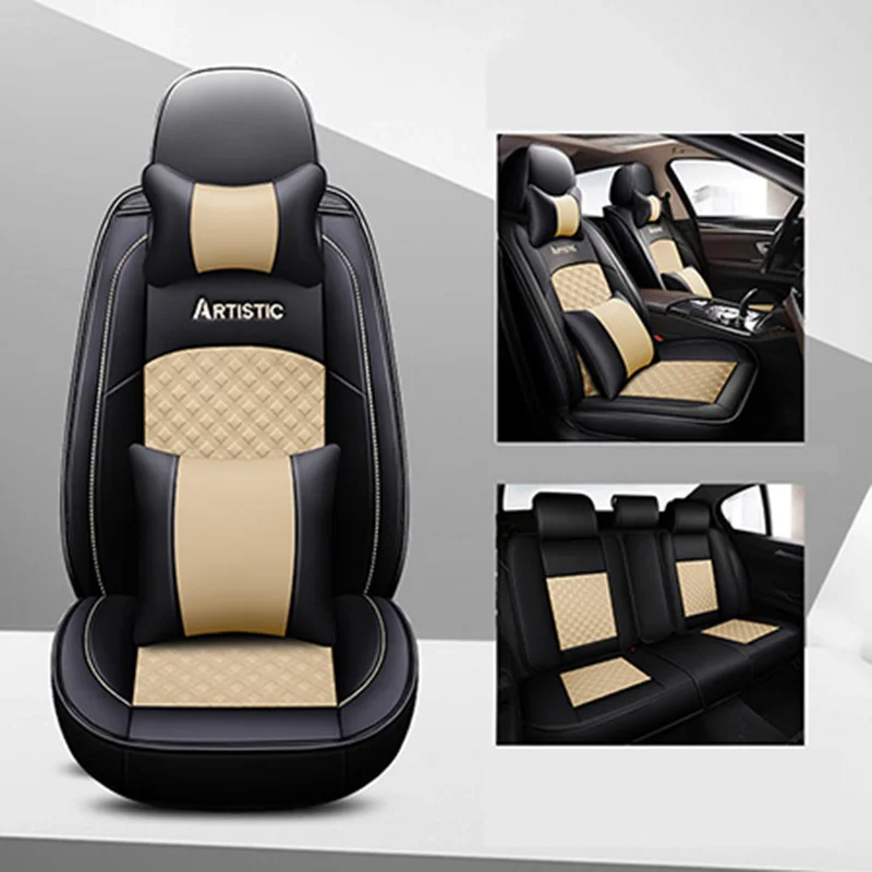 Новые кожаные универсальные чехлы на сиденья автомобиля для chevrolet aveo captiva cruze lacetti