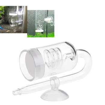 

Aquarium CO2 Diffuser Check Valve U Shape Glass Tube Suction Cup For Tube Fish Tank Aquarium Supplies C42