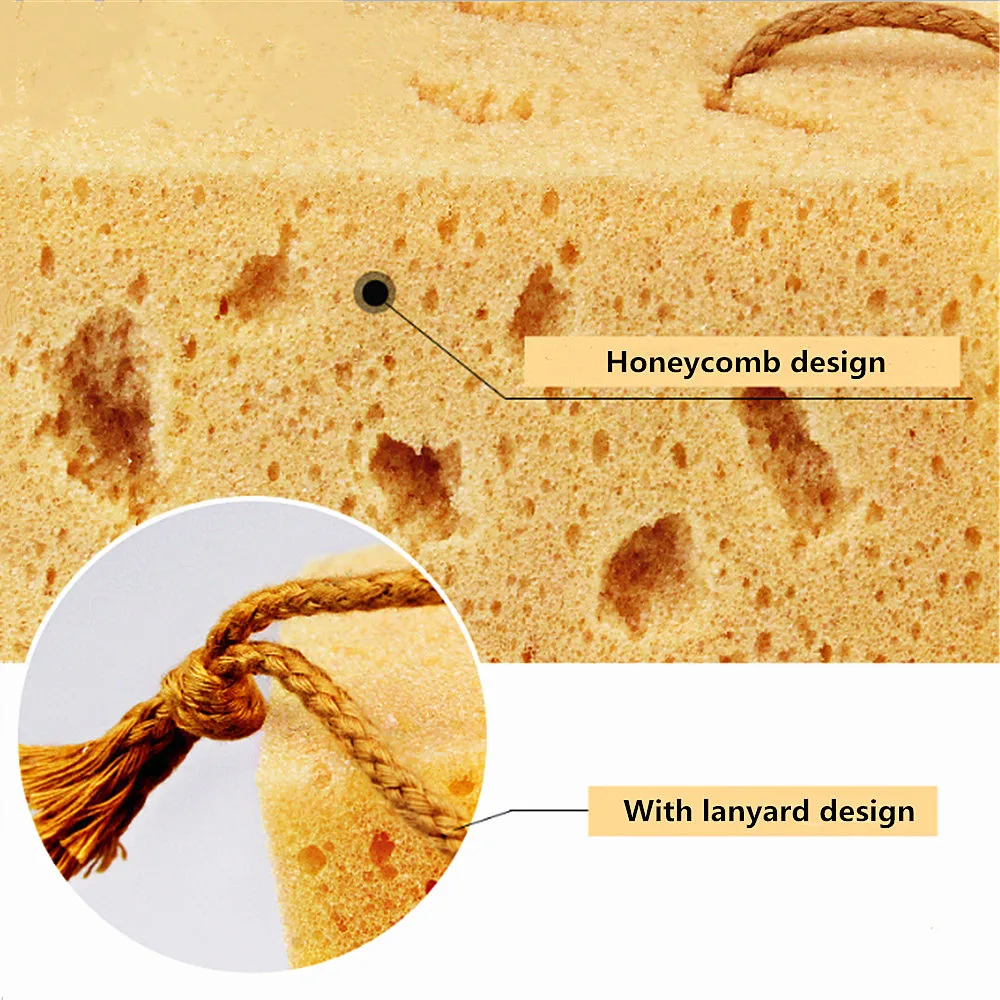 1 шт., Коралловая губка, макропористая Автомобильная моющая губка, моющая губка, блок, сотовая ткань для чистки автомобиля, желтые инструменты для чистки автомобиля