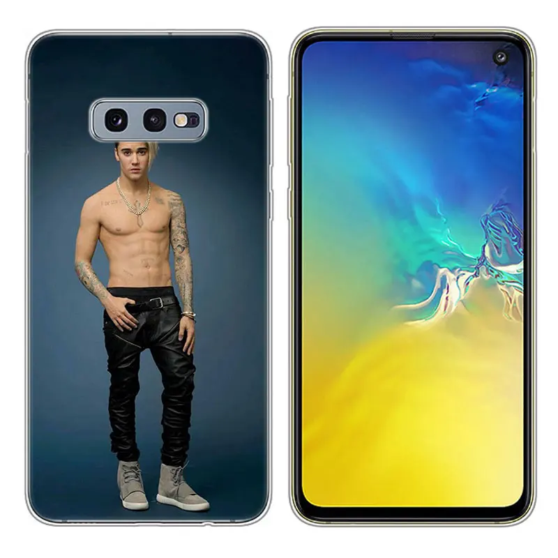Transparent Soft Silicone Phone Case Justin bieber for Samsung Galaxy S10 S10e S10 Plus S10+ M10 M20 Cover