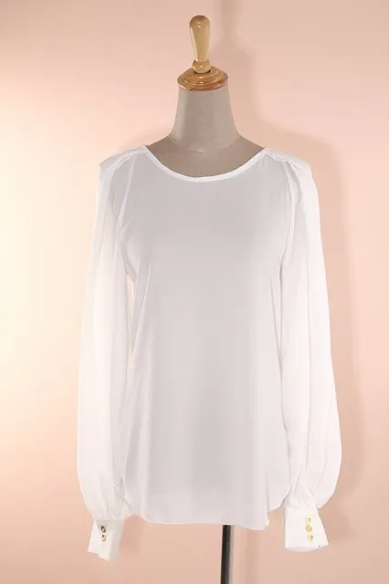 womens formal white blouse