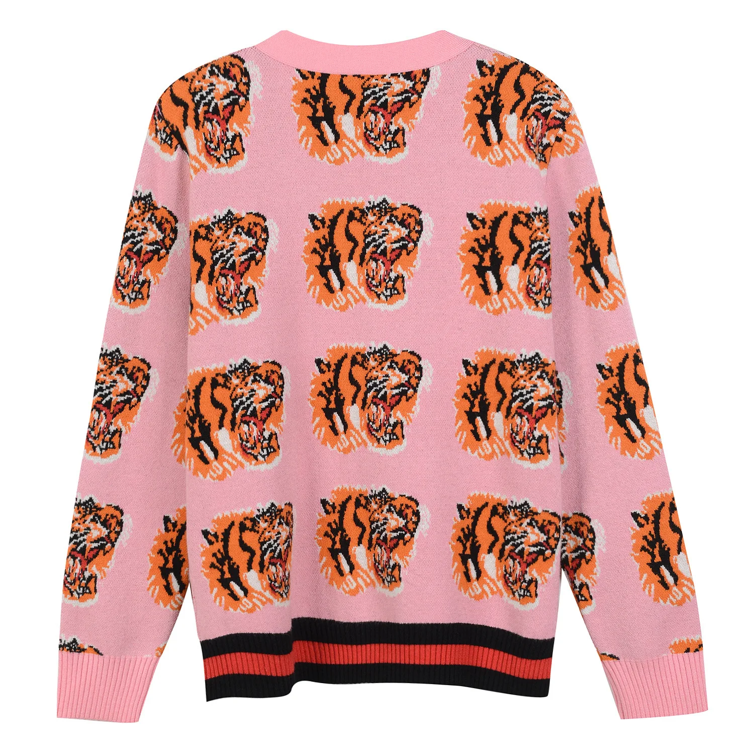 Fall 2019 New Huang Zitao Tiger Jacquard Casual Joker Skinny Knitted Cardigan Winter Sweater Women Cardigans Women Sweaters Fall 2019 New Huang Zitao Tiger Jacquard Casual Joker Skinny Knitted Cardigan Winter Sweater Women Cardigans Women Sweaters