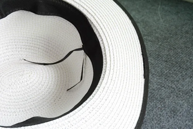 Новое поступление, летняя модная соломенная шляпа с буквой М для женщин с большими полями, Панама, соломенная фетровая шляпа, женская шляпа Пляжная для путешествий, шляпы от солнца