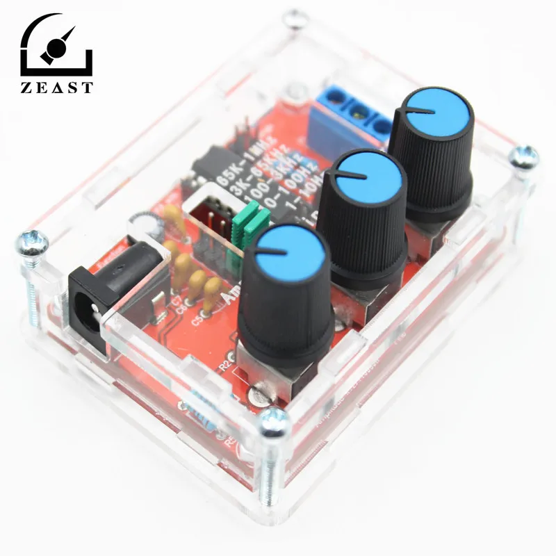 

XR2206 Function Signal Generator DIY Kit Sine/Triangle/Square Output 1Hz-1MHz Signal Generator Adjustable Frequency Amplitude