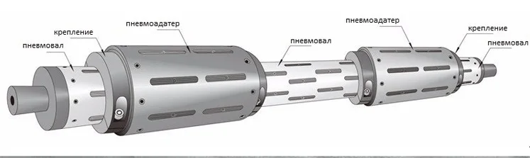 300 мм надувной спасательный газовый подъем комплекты из алюминиевого сплава воздуха Аксессуары для валов 3 дюймов изменения до 6 дюймов катушка рукав расширительный рукав