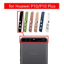 Для huawei P10/P10 Plus камера со стеклянным объективом задняя вспышка Батарея дверная верхняя крышка с клеем для huawei P10 запасные части