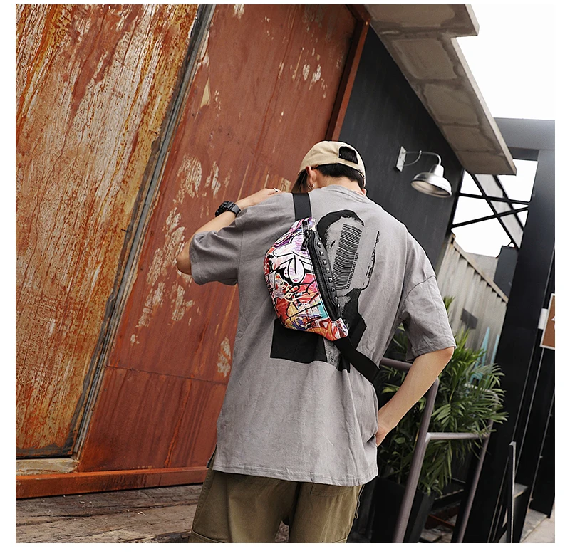 Tidog корейский вариант граффити цвет шаблон Грудь сумка