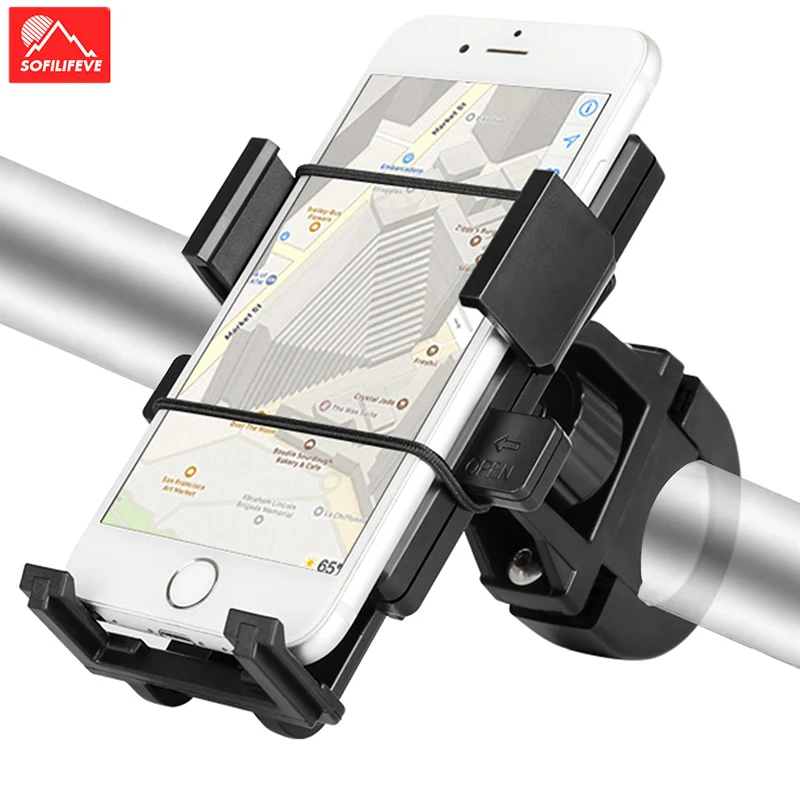 

Bicycle Phone Holder 360° Rotation Bike Durable Antirust Holding Tool Cycling Cell Phones Bracket Bicycle Accessories Holder