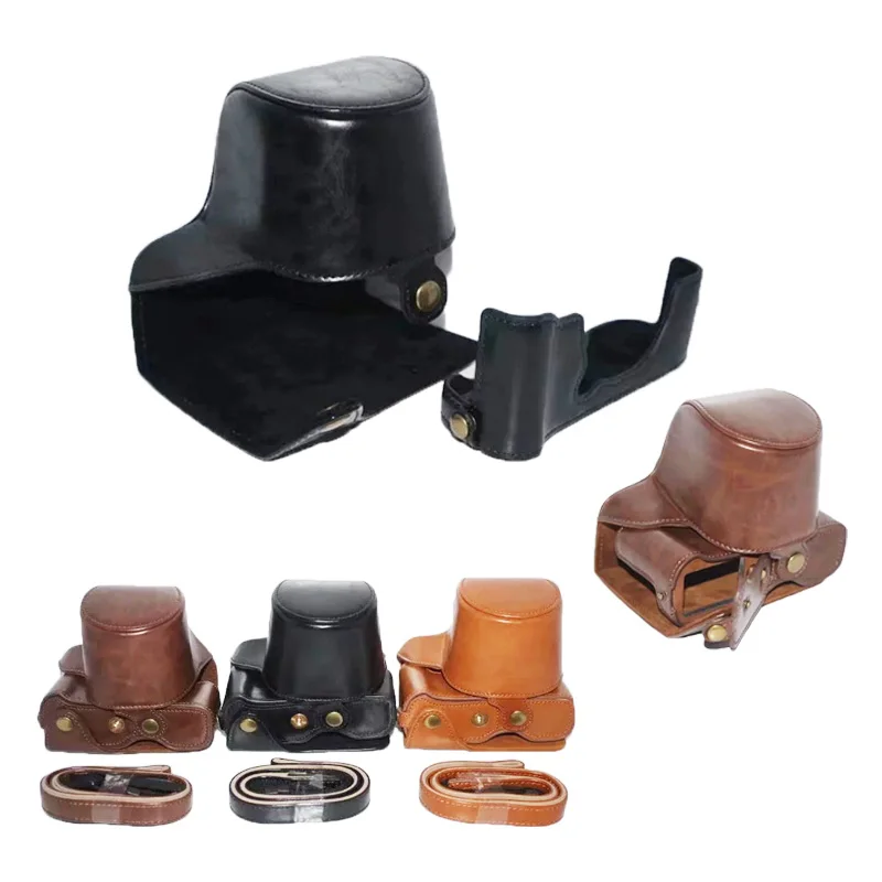 Cuoio Dell'Unità Di Elaborazione Di Cassa Della Macchina Fotografica Per Fujifilm Fuji X-T100 Xt100 Macchina Fotografica Della Macchina Fotografica De