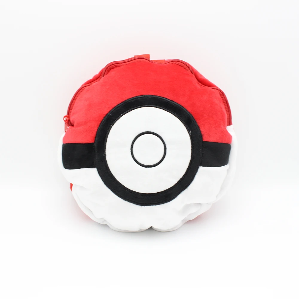 

2017 New Pikachu Ball Plush Backpack School Bag Kids Bay Red Fairy Ball Soft Stuffed Animal Toys For Children