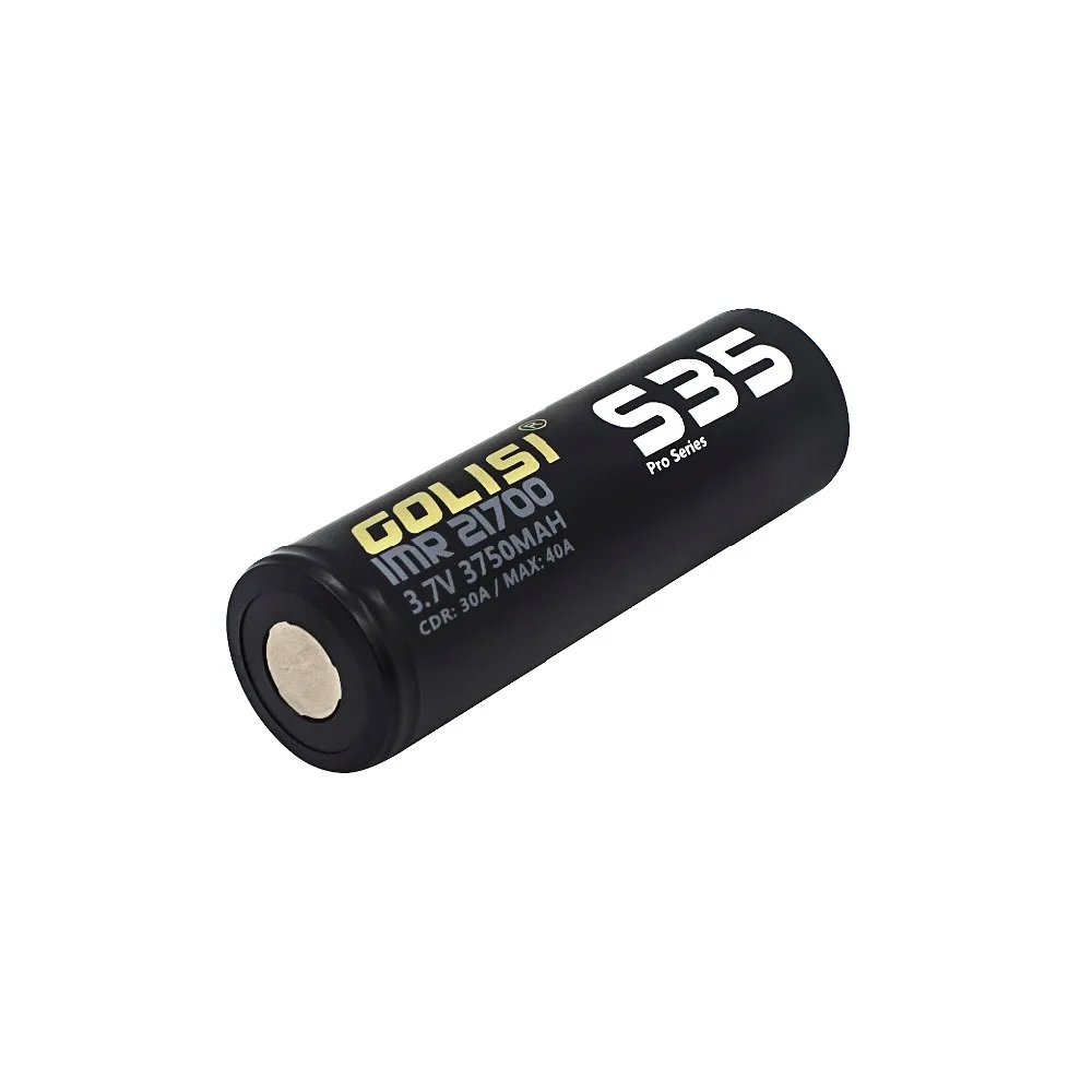 2шт GOLISI S35 IMR 21700 3750mah 3,7 V CDR 30A MAX 40A Высокая дренажная E-CIG аккумуляторная батарея для VAPE фонарик налобный фонарь Игрушка