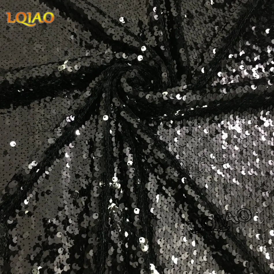 black and silver sequin
