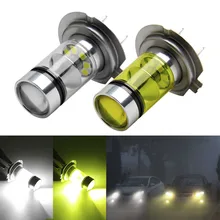 1Pcs H7 LED Bulb Super Bright 20 3030SMD Car Fog Lights 12V 24V White Yellow Driving Day Running Lamp Auto Led H7 Bulb