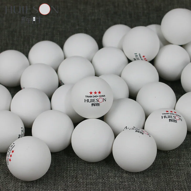 

Huieson 50Pcs/Pack Profession Training Seamed Table Tennis Balls ABS Plastic Poly Ping Pong Balls 3-Star D40+ High Quality