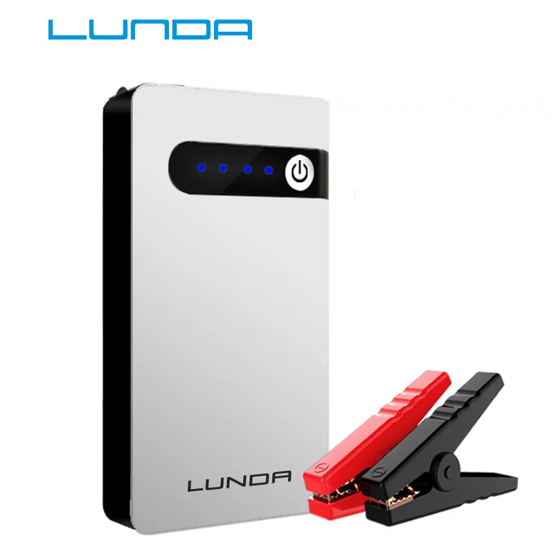 

LUNDA Jump Starter 8000mAh 12V Car jump starter Portable Power Bank mini Emergency booster Car Battery Car Charger To 2.0L Car