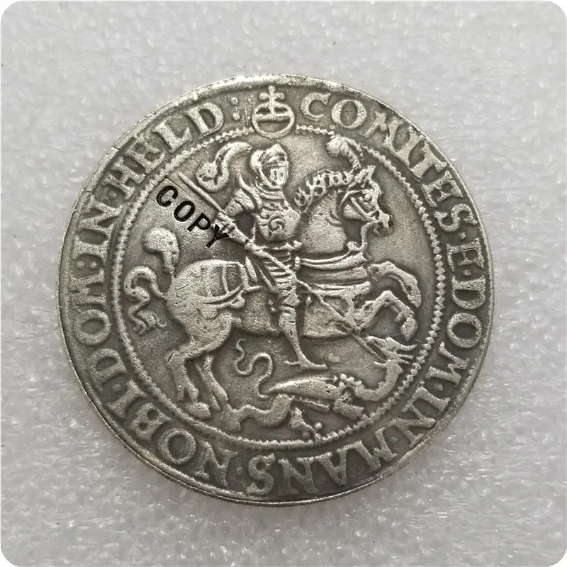 Медаль для медали Mediaval 1/4 Thaler 1579 Masfeld Eisleben копия памятных монет-копия монет медаль коллекционные монеты