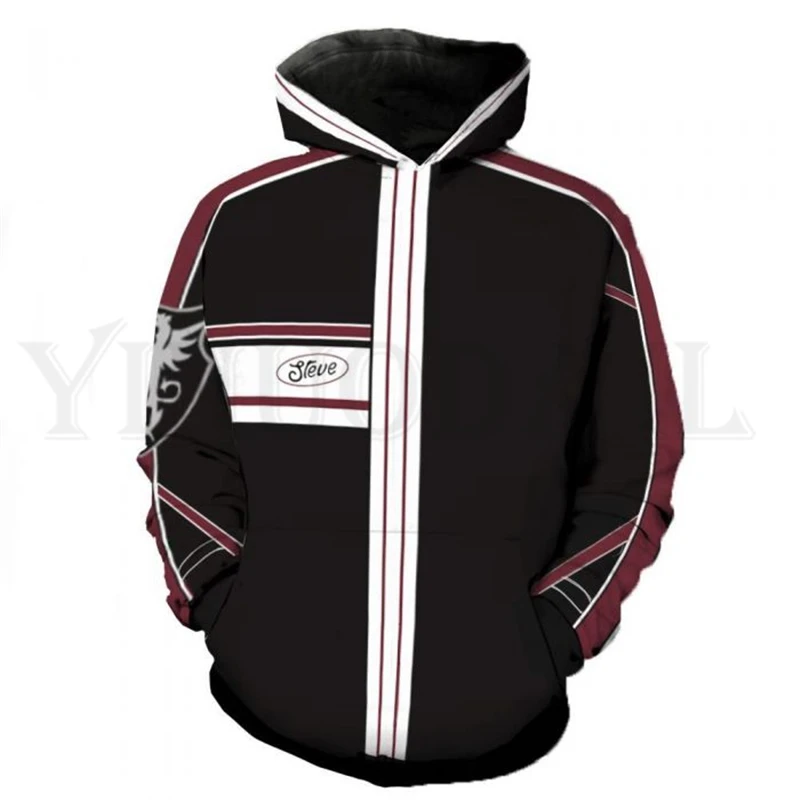 

Anime Tekken 7 Sweatshirt Men and Women Zipper Hoodies Steve Fox 3d Print Hooded Jackets for Boys Costume Harajuku Streetwear