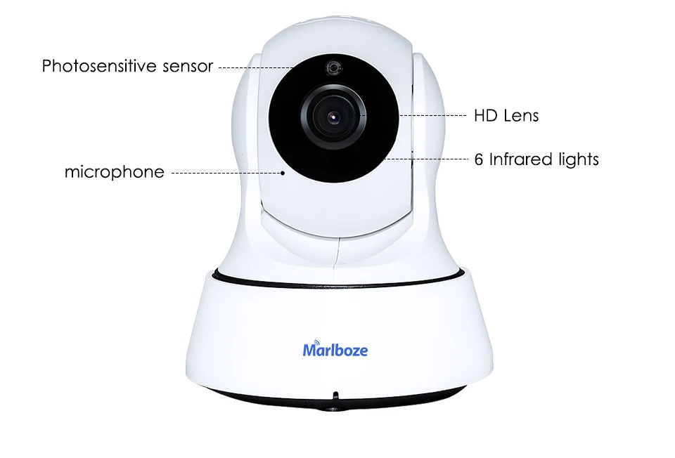 Marlboze 1080 P HD Wifi ip-камера Беспроводная CCTV домашняя камера видеонаблюдения ИК ночного видения Детский Монитор внутренняя камера