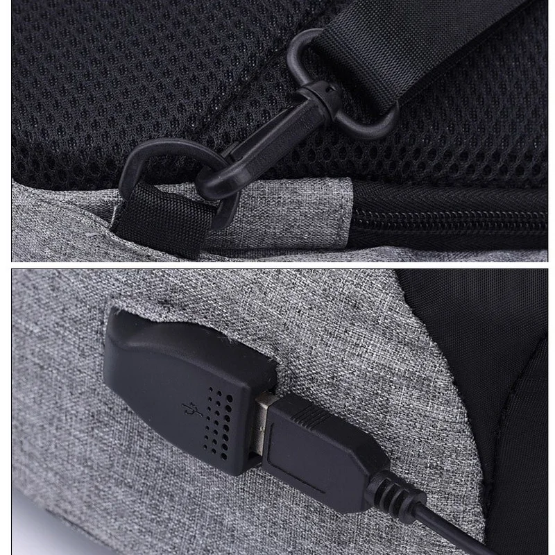 Мультифункция USB сумка с зарядкой Противоугонный рюкзак для путешествий водонепроницаемый ящик для хранения модная сумка-мессенджер для камеры мобильного телефона
