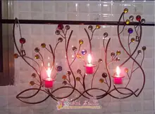 The hanging wall act the role ofing, wrought iron candles Creative three-dimensional wall act the role of wall hanging ornaments the biochemical protective role