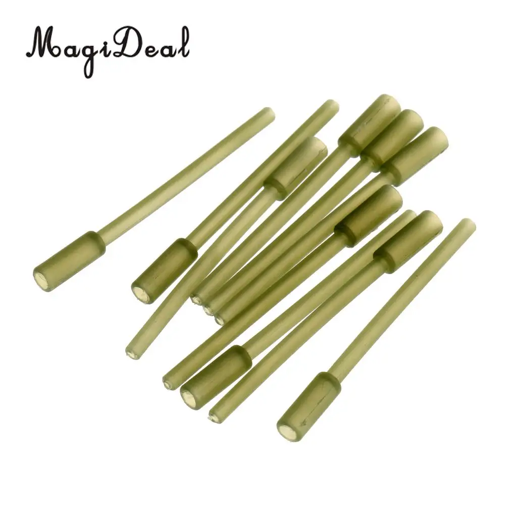 MagiDeal 10/20/30pcs Plastic Angling Supplies Plastic Inline Carp Coarse Lead Mould Inserts Tubes 60mm Fishing Tools