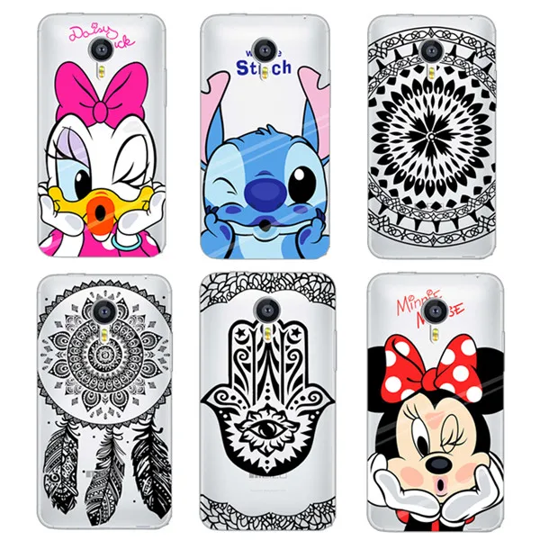 Phone Case For font b Meizu b font MX5 MX4 M2 note Soft TPU Transparent Mickey