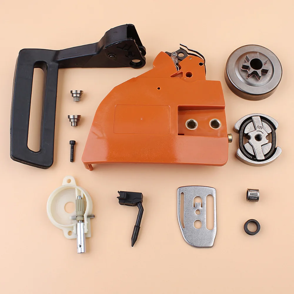 

.325" Clutch Drum Sprocket Cover Handle Oil Pump Worm Gear Kit Fit HUSQVARNA 142 137 141 136 Chainsaw Replace Parts