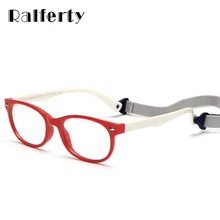 Ralferty, брендовые Детские очки, оправа с ремешком TR90, гибкие безопасные очки, близорукость по рецепту, оптические оправы, очки 8144