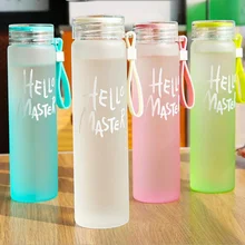 480ML Glass Water Bottle Water Drinking Bottle Fashion Water bottles With Lid direct drinking Drinking Bottles drinking safety of water resources