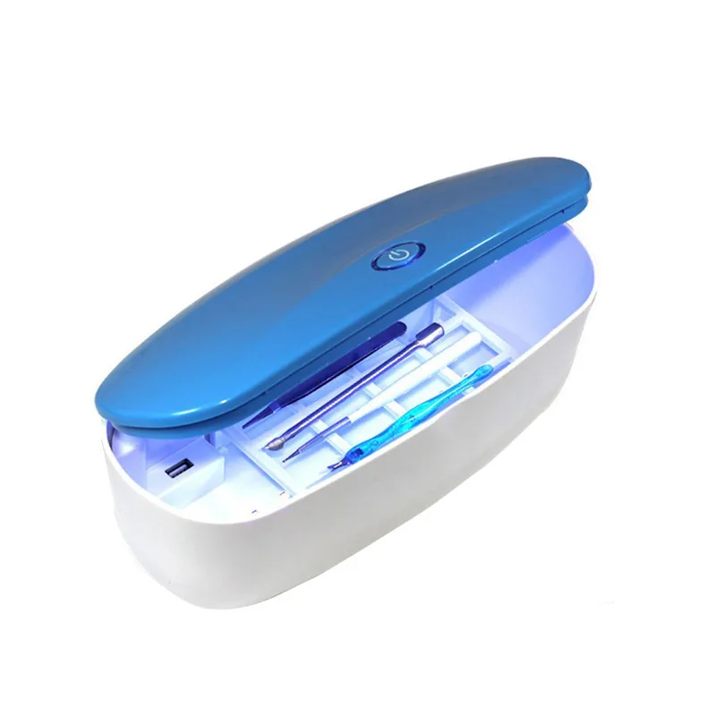 УФ-инструменты для дизайна ногтей стерилизатор для дезинфекции стерилизатор коробка для хранения стерилизатор портативный светодиодный ящик для дезинфекции