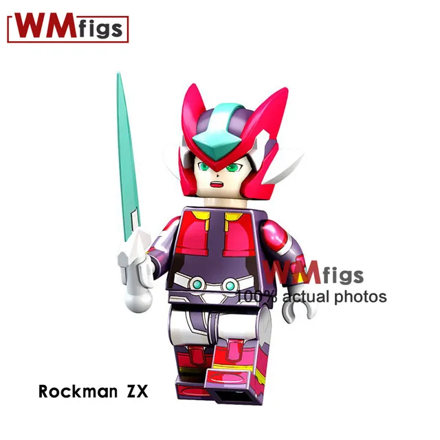 pg1311 single megaman rockman zx with sword robot game figures
