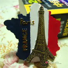 1 шт., французская карта, Эйфелева башня, фигурки, игрушки, магнитный автомобиль, домашний офисный холодильник, украшение, туристический сувенир, подарок для детей