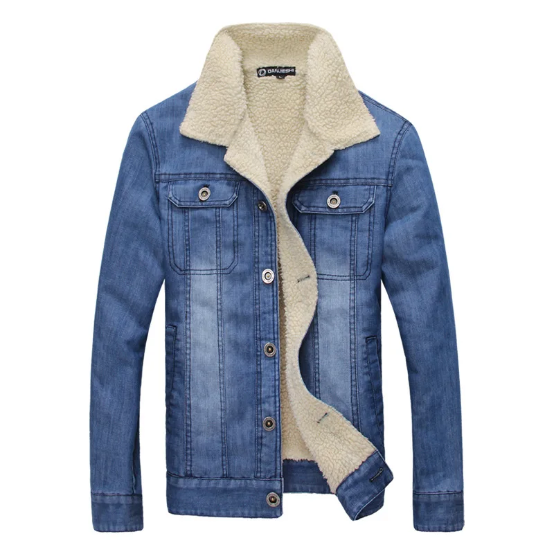 LEFT ROM M 3XL Men Jacket and Coats Brand Clothing Denim Jacket Fashion