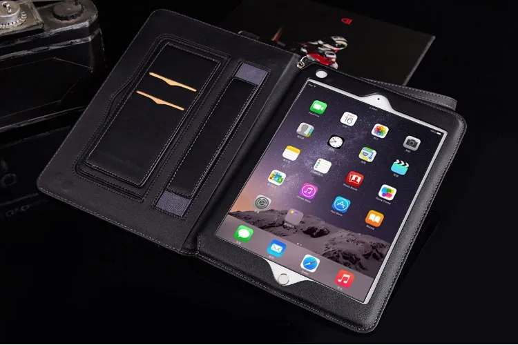 Ручной кожаный чехол с ремешком на руку для iPad mini1 2 3 7,9 дюймов, бизнес Складная подставка для карт, смарт-чехол для iPad mini1 mini2 mini3