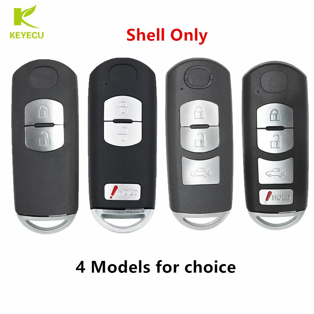 KEYECU Replacement New Smart Remote Car Key Shell Cover for Mazda 3 5 6