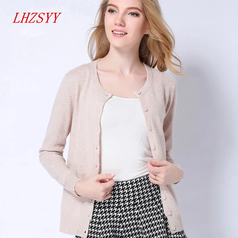 New autumn female cardigan sweater, cardigan long sleeved Sweater Size cashmere coat