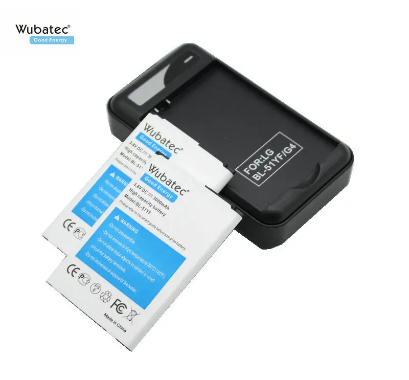 Wubatec 2x3000 мАч BL 51YF G4 батарея + зарядное устройство для LG H810 H812 H811 H815 H818 US991 LS991 VS986 VS999