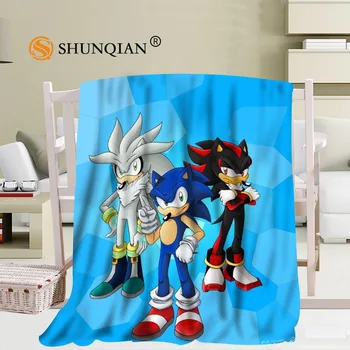 

Custom big size Sonic The Hedgehog Blankets for beds Falafel warm winter sleeping sofa blanket 56x80inch 50X60inch 40X50inch