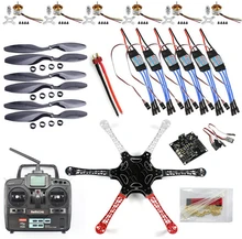 F550 Drone Heli FlameWheel Kit With KK 2 3 Flight Controller ESC Motor Carbon Fiber Propellers
