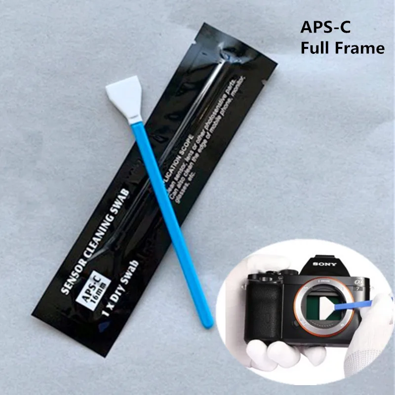K&F Concept 20pcs 16mm APS-C Sensor Cleaning Swabs - Dust-Free Microfiber Swabs For DSLR & Full Frame Camera Sensors