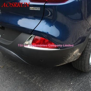 

1 Pair Car-styling Rear Fog Lights Frame Cover Auto External Decoration Trim ABS Chrome For Renault Kadjar 2015 2016 Car Styling