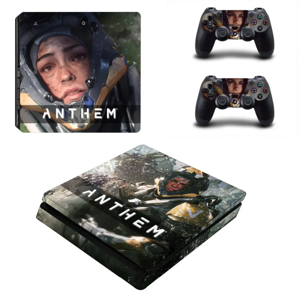 Наклейка s Anthem Skin PS4 тонкая наклейка для sony Play Station 4 Slim консоль и контроллер Dualshock