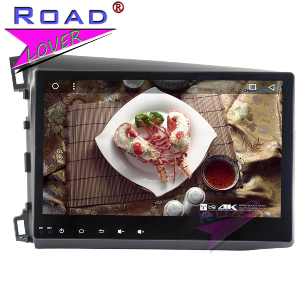 Discount Roadlover Android 8.1 Car Multimedia Radio Player For Honda Civic 2012 2013 2014 Stereo GPS Navigation Automagnitol 2 Din NO DVD 5